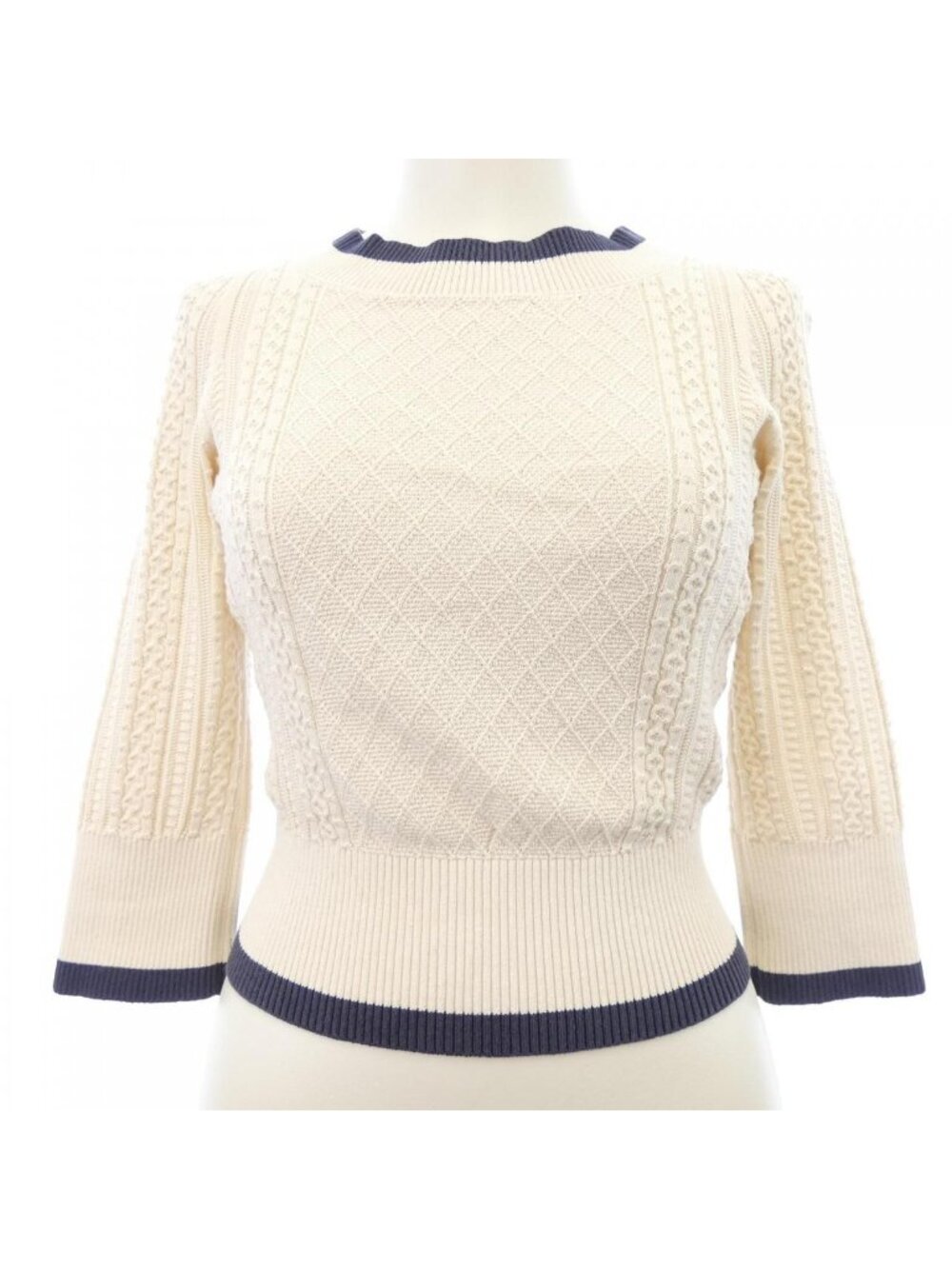 Chanel Knit Sweater White